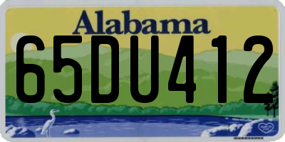 AL license plate 65DU412