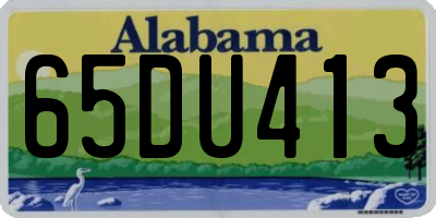 AL license plate 65DU413