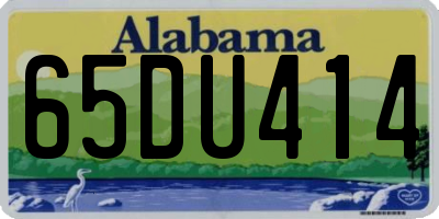AL license plate 65DU414
