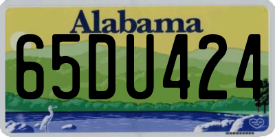 AL license plate 65DU424