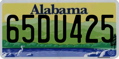 AL license plate 65DU425