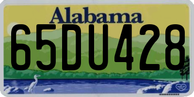 AL license plate 65DU428
