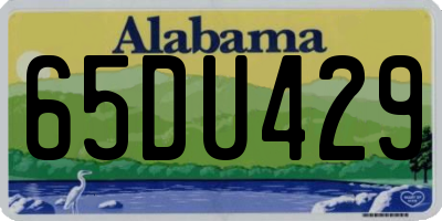 AL license plate 65DU429