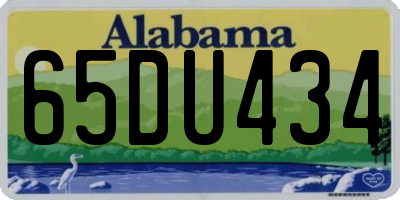 AL license plate 65DU434