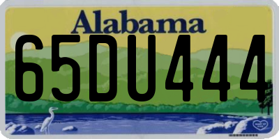 AL license plate 65DU444