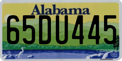 AL license plate 65DU445