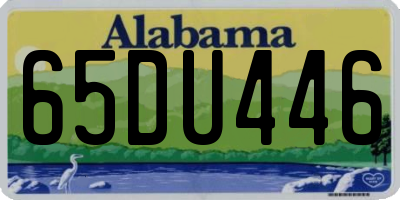 AL license plate 65DU446