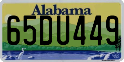 AL license plate 65DU449