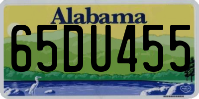 AL license plate 65DU455