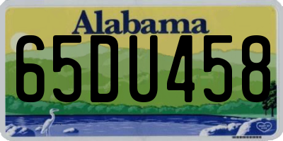 AL license plate 65DU458