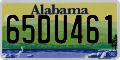 AL license plate 65DU461