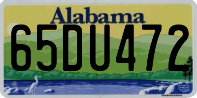 AL license plate 65DU472