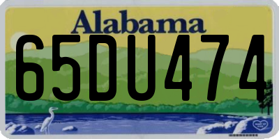 AL license plate 65DU474