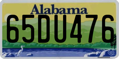 AL license plate 65DU476
