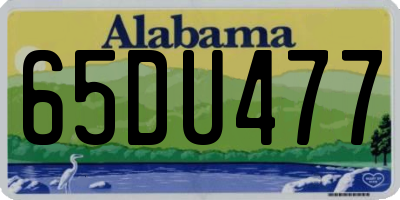 AL license plate 65DU477