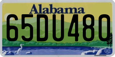 AL license plate 65DU480
