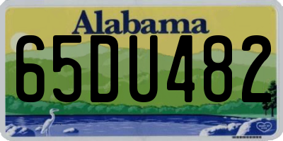 AL license plate 65DU482