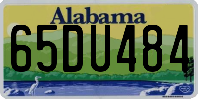 AL license plate 65DU484