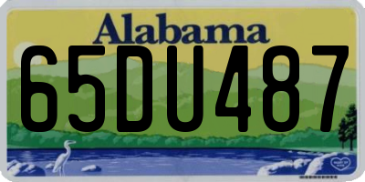 AL license plate 65DU487