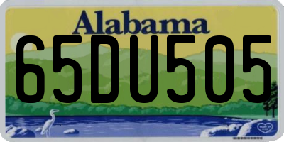 AL license plate 65DU505