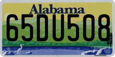AL license plate 65DU508
