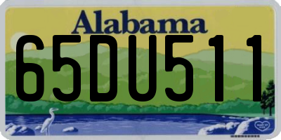 AL license plate 65DU511