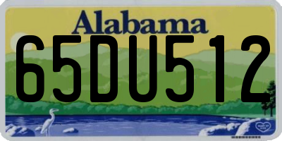 AL license plate 65DU512