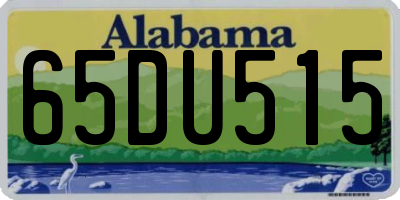 AL license plate 65DU515