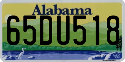 AL license plate 65DU518