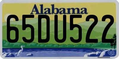 AL license plate 65DU522