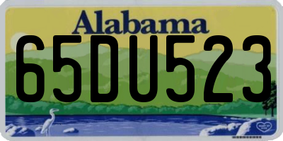 AL license plate 65DU523