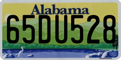 AL license plate 65DU528