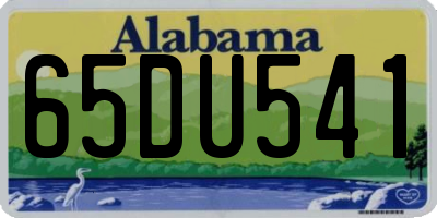 AL license plate 65DU541