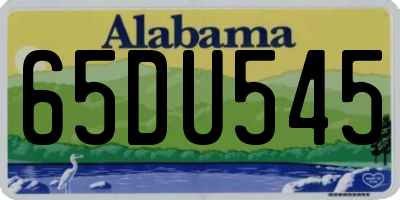 AL license plate 65DU545