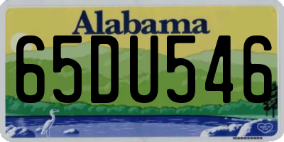 AL license plate 65DU546