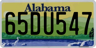 AL license plate 65DU547