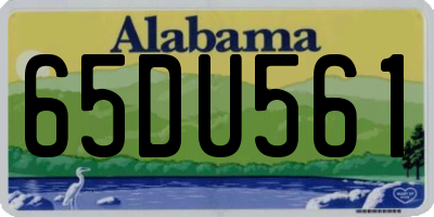 AL license plate 65DU561