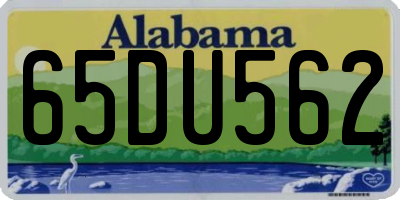 AL license plate 65DU562