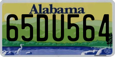 AL license plate 65DU564
