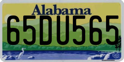 AL license plate 65DU565