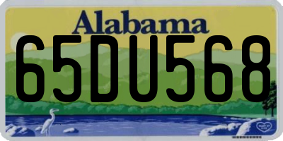 AL license plate 65DU568