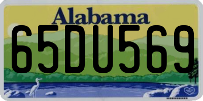 AL license plate 65DU569
