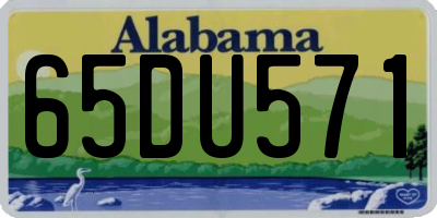 AL license plate 65DU571