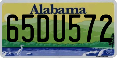 AL license plate 65DU572