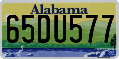 AL license plate 65DU577