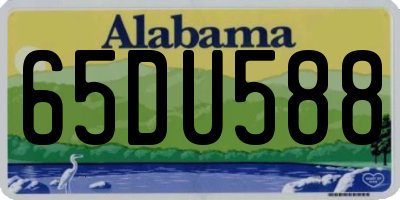 AL license plate 65DU588