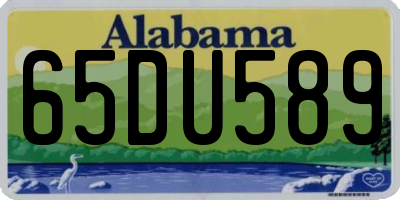 AL license plate 65DU589