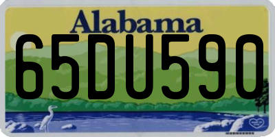 AL license plate 65DU590