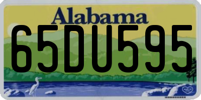 AL license plate 65DU595