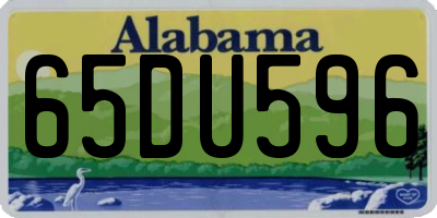 AL license plate 65DU596